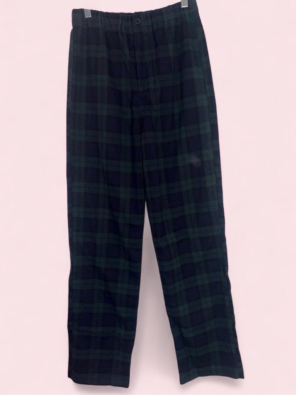 Brandy Melville Black & Green Plaid Trousers